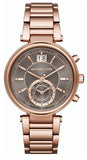 Michael Kors Sawyer Rose Gold Dial Rose Gold Steel Strap Watch for Women - MK6226