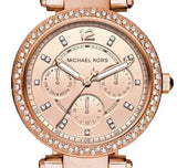 Michael Kors Parker Gold Dial Two Tone Steel Strap Watch for Women - MK6327