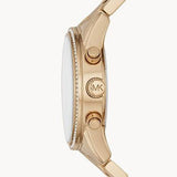 Michael Kors Ritz Gold Dial Gold Steel Strap Watch for Women - MK6356