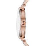 Michael Kors Parker Mother of Pearl Pink Dial Two Tone Steel Strap Watch for Women - MK6402