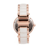 Michael Kors Parker Mother of Pearl Pink Dial Two Tone Steel Strap Watch for Women - MK6402