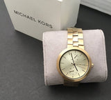 Michael Kors Garner Quartz Gold Dial Gold Steel Strap Watch For Women - MK6408