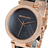 Michael Kors Parker Mother of Pearl Black Dial Two Tone Steel Strap Watch for Women - MK6414