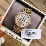 Michael Kors Parker Gold Dial Gold Steel Strap Watch for Women - MK6469