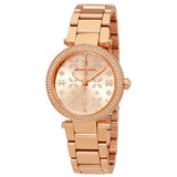 Michael Kors Parker Rose Gold Dial Steel Strap Watch for Women - MK6470