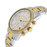 Michael Kors Ritz White Dial Two Tone Steel Strap Watch for Women - MK6474