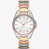 Michael Kors Whitney Quartz White Dial Two Tone Steel Strap Watch For Women - MK6686