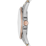 Michael Kors Whitney Quartz White Dial Two Tone Steel Strap Watch For Women - MK6686