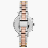 Michael Kors Sofie Chronograph White Dial Two Tone Steel Strap Watch For Women - MK6688