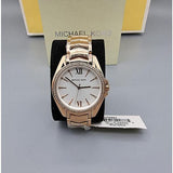 Michael Kors Whitney Quartz White Dial Rose Gold Steel Strap Watch For Women - MK6694