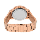 Michael Kors Ritz Three-Hand Glitz Rose Gold Dial Rose Gold Steel Strap Watch for Women - MK6748