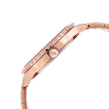 Michael Kors Layton Three Hand Pink Dial Rose Gold Steel Strap Watch For Women - MK6848