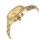 Michael Kors Wren Chronograph Gold Dial Gold Steel Strap Watch for Women - MK6952