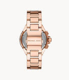 Michael Kors Layton Rose Gold Dial Rose Gold Steel Strap Watch for Women - MK6395