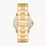 Michael Kors Bryn Quartz Gold Dial Gold Steel Strap Watch For Women - MK7317