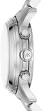 Michael Kors Runway Chronograph Silver Dial Silver Steel Strap Watch For Women - MK7325