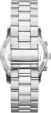 Michael Kors Runway Chronograph Silver Dial Silver Steel Strap Watch For Women - MK7325