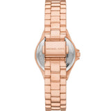 Michael Kors Lennox Analog Pink Dial Rose Gold Steel Strap Watch For Women - MK7396