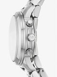 Michael Kors Runway 18K Rhodium Plated Triple Wrap Silver Dial Silver Steel Strap Watch for Women - MK7451