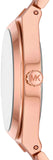 Michael Kors Lennox Analog Pink Dial Rose Gold Steel Strap Watch for Women - MK7462