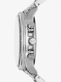 Michael Kors Sage Pavé Limited Edition Crystals Silver Dial Silver Steel Strap Watch for Women - MK7483LE