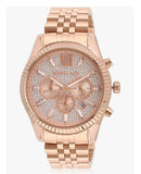 Michael Kors Lexington Rose Gold Dial Rose Gold Stainless Steel Strap Watch for Men - MK8580