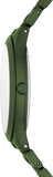 Michael Kors Slim Runway Quartz Black Dial Green Steel Strap Watch For Men - MK8715