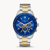 Michael Kors Layton Chronograph Blue Dial Two Tone Steel Strap Watch For Men - MK8825