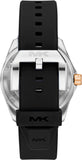 Michael Kors Maritime Analog Green Dial Black Silicone Strap Watch for Men - MK9158