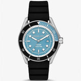 Michael Kors Maritime Three Hand Blue Dial Black Silicone Strap Watch for Men - MK9167