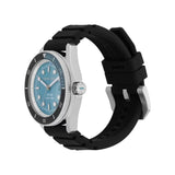 Michael Kors Maritime Three Hand Blue Dial Black Silicone Strap Watch for Men - MK9167