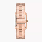 Michael Kors Monroe Three Hand Rose Gold Dial Rose Gold Steel Strap Watch for Women - MKO1032