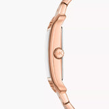 Michael Kors Monroe Three Hand Rose Gold Dial Rose Gold Steel Strap Watch for Women - MKO1032