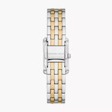 Michael Kors Three-Hand White Dial Two Tone Steel Strap Watch for Women - MKO1035