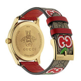 Gucci G Timeless Quartz Brown Dial Brown Leather Strap Watch For Men - YA1264158