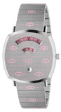 Gucci Grip Quartz Silver Dial Silver Steel Strap Watch For Women - YA157438