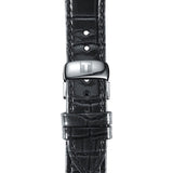 Tissot T Trend Couturier Black Dial Black Leather Strap Watch For Women - T035.210.16.051.00