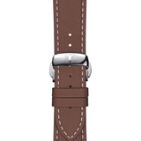 Tissot Gentleman Blue Dial Brown Leather Strap Watch For Men - T127.410.16.041.00