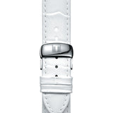 Tissot PRC 200 Chronograph White Dial White Leather Strap Watch For Men - T055.417.16.017.00