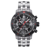 Tissot PRS 200 Chronograph Grey Dial Silver Steel Strap Watch For Men - T067.417.21.051.00