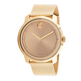 Movado Bold Diamonds Gold Dial Gold Mesh Bracelet Watch For Men - 3600460