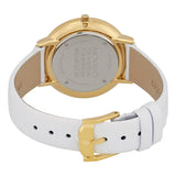 Movado 70th Anniversary Limited Edition White Dial White Leather Strap Watch For Women - 0607138