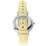 Fossil Jacqueline Three-Hand White Dial Yellow Leather Strap Watch for Women - ES4812