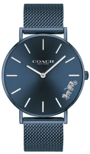 Coach Perry Blue Dial Blue Mesh Bracelet Watch for Women - 14503485