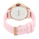 Guess Frontier Diamonds Rose Gold Dial Pink Rubber Strap Watch For Women - W1160L5