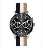 Hugo Boss Allure Chronograph Black Dial Multicolor Nylon Strap Watch for Men - 1513963