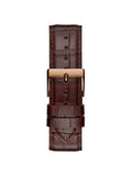 Guess Gadget Brown Dial Brown Leather Strap Watch for Men - GW0570G2