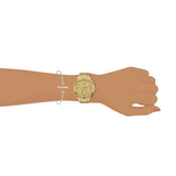 Guess Duchess Quartz Gold Dial Gold Steel Strap Watch For Women - GW0558L2