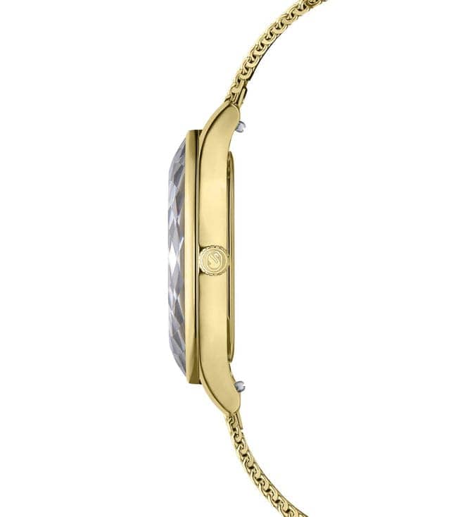 Swarovski Octea Nova Analog Gold Dial Gold Mesh Strap Watch for Women - 5649993