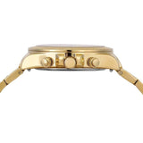 Guess Exclusive Multi Color White Dial Gold Steel Strap Watch for Women - GW0457L1